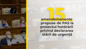 15 amendamente propuse de PAS la proiectul hotărârii privind declararea stării de urgență